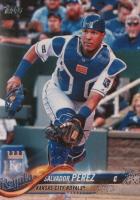 2018 Topps #290 Salvador Perez Catcher Gear Baseball Card