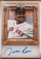 2024 Topps Gilded Collection Gold Framed Hall of Famers Autographs #JR Jim Rice Baseball Card