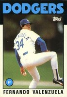 1986 Topps Tiffany #630 Fernando Valenzuela Baseball Card