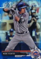 2017 Bowman Draft #BDC139 Mark Vientos Chrome-Blue Refractor Baseball Card