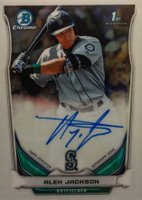 2014 Bowman Chrome Draft Pick Autograph #AJ Alex Jackson Baseball Card