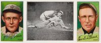 1912 Hassan Triple Folders # Evers Makes a Safe Slide Chance/Evers Baseball Card