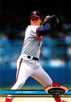 1991 Stadium Club #124 Jim Abbott Baseball Card