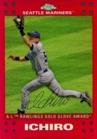2007 Topps Chrome #270 Ichiro Red Refractor Baseball Card