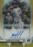 2020 Bowman Sterling Rookie Autographs #YA Yordan Alvarez Gold Refractor Baseball Card