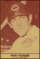 1971 Milk Duds # Ray Fosse Hand Cut Baseball Card