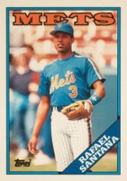 1988 Topps Tiffany #233 Rafael Santana Baseball Card