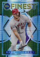 2022 Topps Finest Flashbacks #42 Mike Trout Prism Refractor Baseball Card