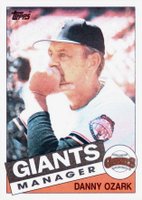 1985 Topps #365 Danny Ozark Baseball Card