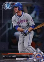 2017 Bowman Draft #BDC83 Peter Alonso Chrome Baseball Card
