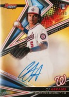 2022 Bowman's Best Best of 2022 Autographs #B22CA CJ Abrams Gold Refractor Baseball Card