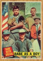 1962 Topps #135GT Babe As A Boy Green Tint-Babe Ruth Special Baseball Card