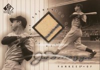 2000 SP Authentic DiMaggio Memorabilia #SPJJD Joe DiMaggio Baseball Card