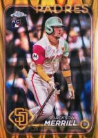 2024 Topps Chrome Update #USC153 Jackson Merrill Gold Raywave Baseball Card