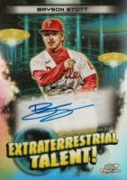2023 Topps Cosmic Chrome Extraterrestrial Talent Autograph #BS Bryson Stott Baseball Card