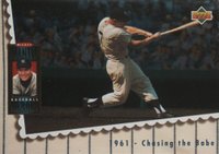 1994 Upper Deck Mantle Heroes #68 Mickey Mantle 1961-Chases the Babe Baseball Card