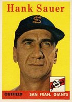1958 Topps #378 Hank Sauer Baseball Card