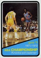 1972 Topps #154 NBA Playoffs Game #1 Basketball Card