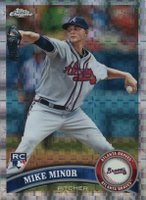 2011 Topps Chrome #217 Mike Minor X-Fractor Baseball Card