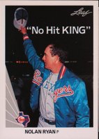 1990 Leaf #265 Nolan Ryan No Hit King Baseball Card