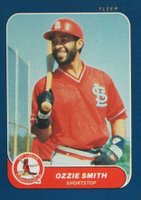 1986 Fleer Mini #10 Ozzie Smith Baseball Card