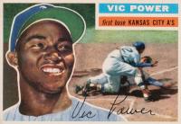 1956 Topps #67g Vic Power Gray Back Baseball Card