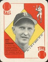 1951 Topps Blue Backs #6 Red Schoendienst Baseball Card