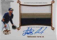 2017 Leaf Trinity Patch Autograph #PAFTJ Fernando Tatis Jr. Baseball Card