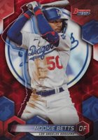 2023 Bowman's Best #52 Mookie Betts Red Refractor Baseball Card