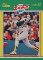 1989 Fleer MVP #6 Jose Canseco Baseball Card