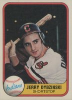 1981 Fleer #399 Jerry Dybzinski Baseball Card