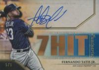 2020 Topps Luminaries Hit Kings Autographs #FTJ Fernando Tatis Jr. Blue Baseball Card