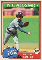 1981 Topps #590 Bruce Sutter Baseball Card