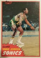 1981 Topps #99 Vinnie Johnson West Basketball Card