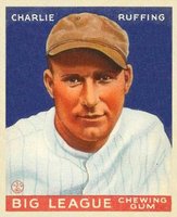 1934 Goudey World Wide Gum  #48 Charlie Ruffing Baseball Card