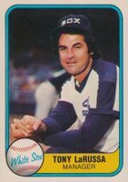 1981 Fleer #344 Tony LaRussa Baseball Card