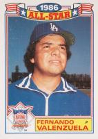 1987 Topps All-Star Glossy Set of 22 #11 Fernando Valenzuela Baseball Card