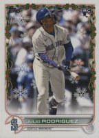 2022 Topps Holiday #HW44 Julio Rodriguez SP Baseball Card