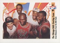 1991 Skybox #337 Bulls Starting Five Basketball Card
