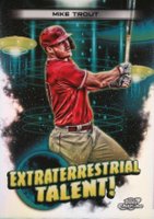 2023 Topps Cosmic Chrome Extraterrestrial Talent #ET11 Mike Trout Baseball Card