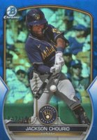 2023 Bowman Draft #BDC156 Jackson Chourio Chrome-Blue Baseball Card