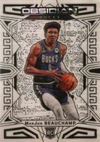 2022 Panini Obsidian #178 Marjon Beauchamp Electric Etch White Pulsar Basketball Card
