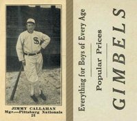 1916 Gimbels #26 Jimmy Callahan Baseball Card