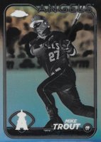 2024 Topps Chrome #200 Mike Trout Negative Refractor Baseball Card