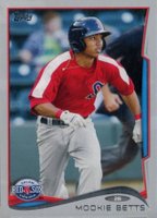 2014 Topps Pro Debut  #71 Mookie Betts Silver Baseball Card