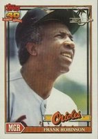 1991 Topps Desert Shield #639 Frank Robinson Baseball Card
