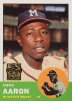 2000 Topps Hank Aaron Chrome Reprint #10 1963 Topps Reprint Baseball Card