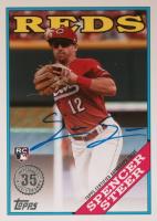 2023 Topps 1988 Topps Baseball Autographs #88BASS Spencer Steer Series 2 Baseball Card