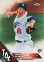 2016 Topps Chrome #92 Kenta Maeda Vertical Baseball Card