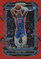 2022 Panini Prizm #256 Jaden Ivey Ruby Wave Basketball Card